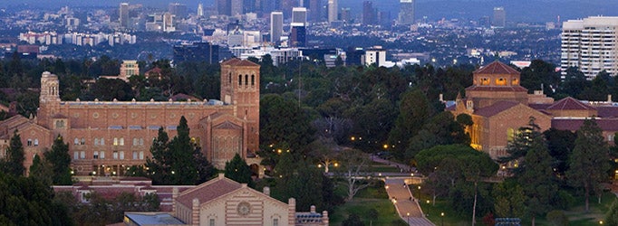 aerial view of UCLA